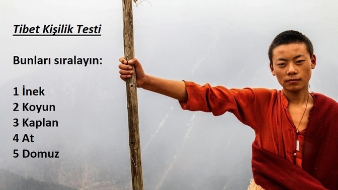 Tibet Kişilik Testi: Resimdekileri kendinize göre nasıl sıralarsınız?