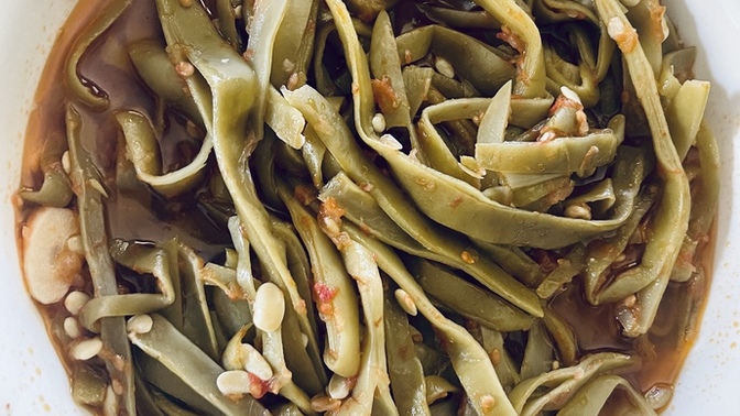 Taze fasülye sever misin? Zeytin yağlıya ne dersin?