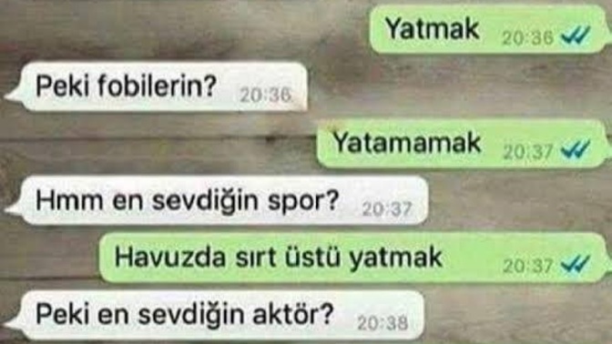 Hoş sohbet biri misin?