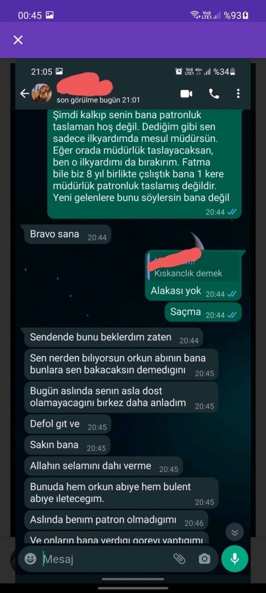 Sizce haksız mıyım, kibirli mi davranıyorum? Konu biraz uzun kusura bakmayın🙏?