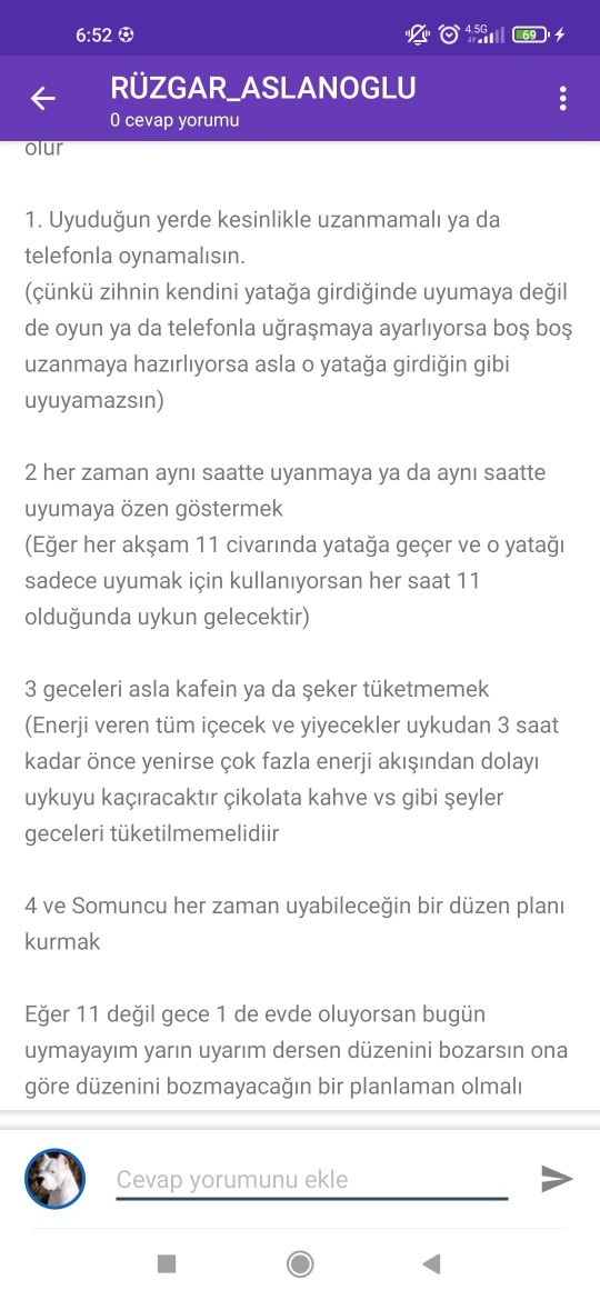 Uyku problemi yaşıyor musunuz?