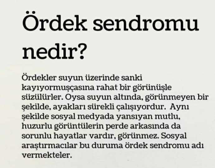 Sence etrafında ördek sendromlu insanlar var mıdır?