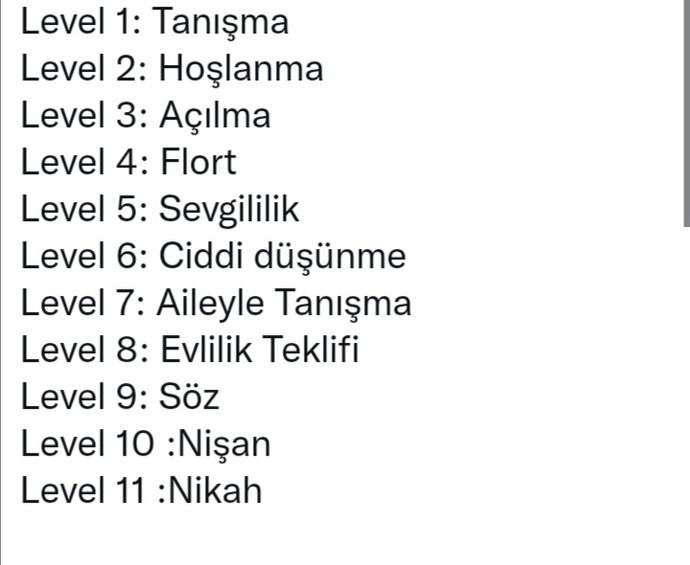 Aşkta kaçıncı levelde kaldın ya da devam ediyorsun?