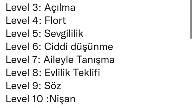 Aşkta kaçıncı levelde kaldın ya da devam ediyorsun?