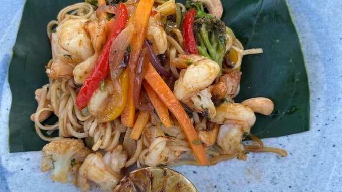 Karidesli noodle yaptım, nasıl olmuş sizce?