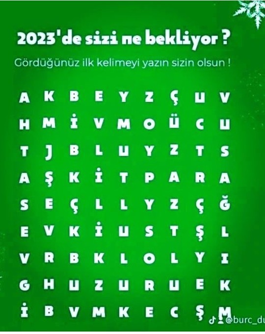 2023ün 2. yarısında seni ne bekliyor, gördüğün 3 kelime nedir?