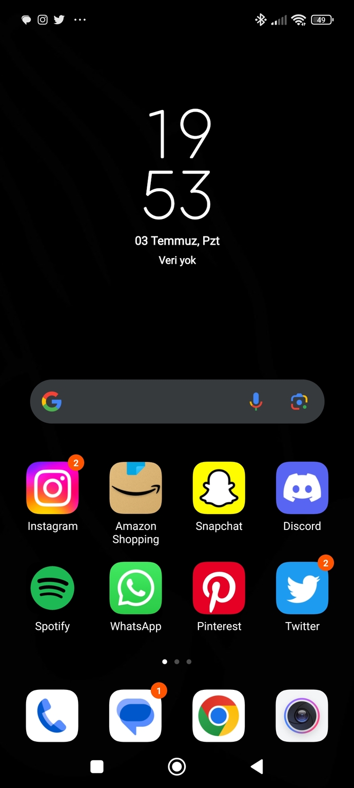 Telefon duvar kağıdınızda ne var?