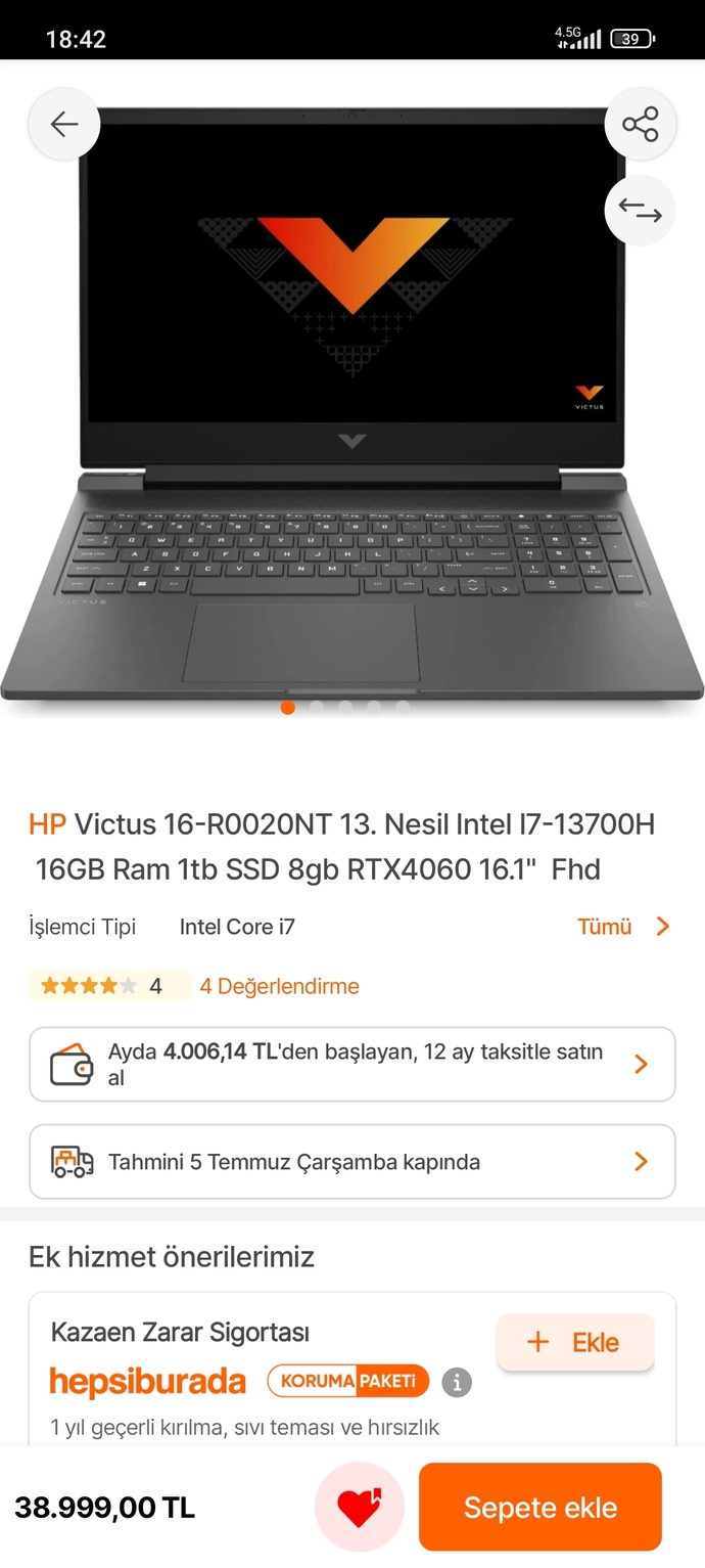 Arkadaşlar HP victus 16 r0020nt bilgisayarn Ekran kartı kaç watt bilen var mı?