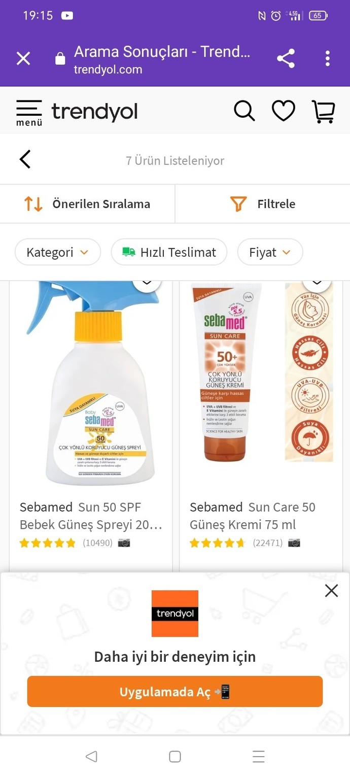 Güneş kremi olarak ne önerirsiniz?