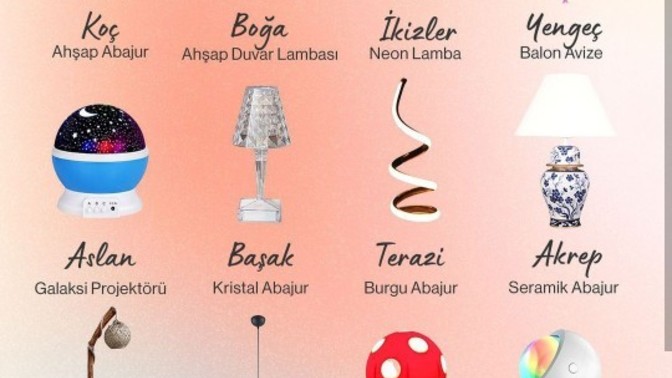 Burcuna göre hangi aydınlatma ürünüsün?