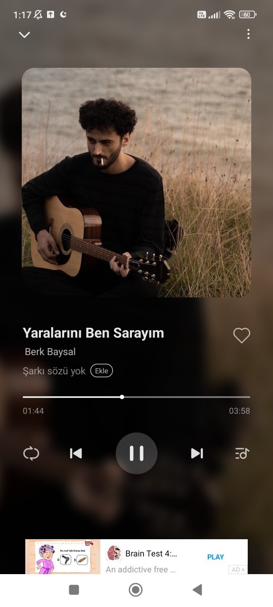 En son dinledigin veya şu an dinledigin şarkı?