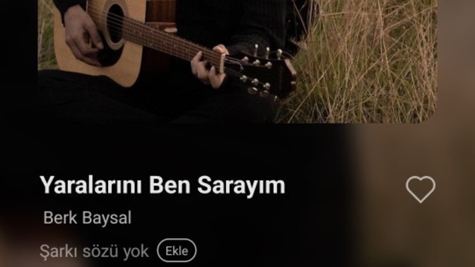 En son dinledigin veya şu an dinledigin şarkı?