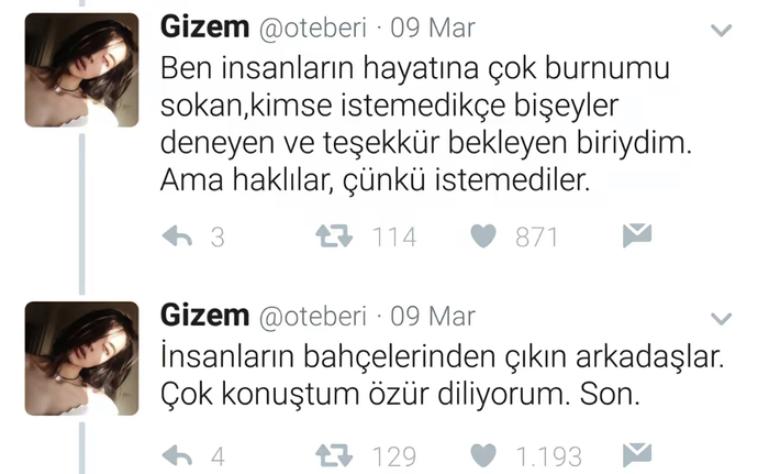 Bataklığa alışmış insanlara neden papatya bahçeleri ağır gelir ki?
