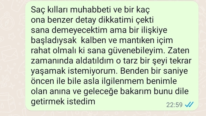 1 aylık flört sonucu 3 günlük sevgiliyiz ve mesajlaşmamız bu şekilde ne yapmam lazım sizce?
