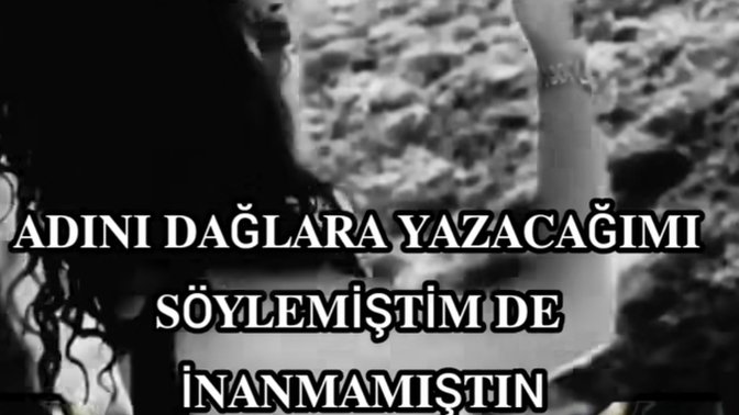“Adını dağlara yazdım” desen, ne yazıyor olurdu 😂?