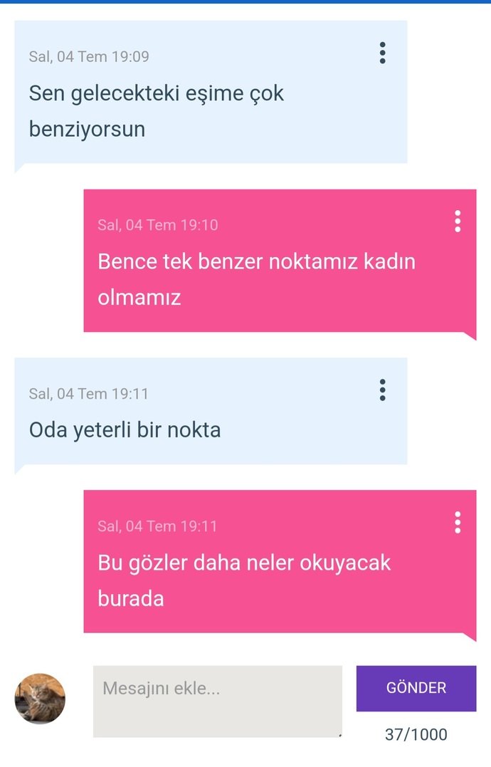 Bugün de birinin eşine benzedik