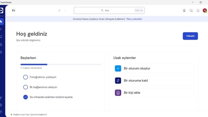 Teamviewer den başka bilgisayara nasıl bağlanabilirim acil yardım edin?