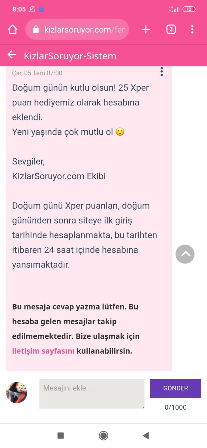 Doğum günlerinizi kutlar mısınız?