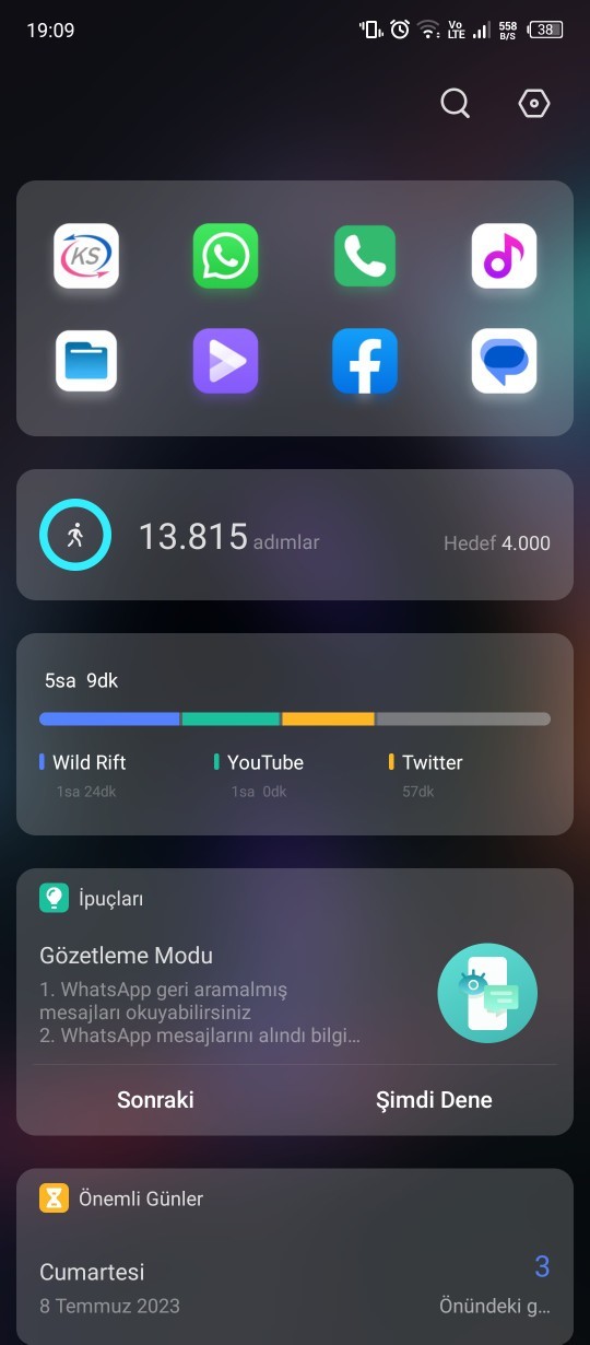 Telefonda en çok kullandığınız uygulamalar hangileri?