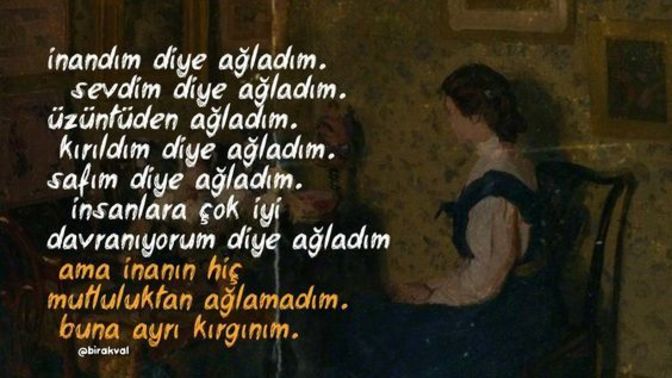 Sen neden ağladın?