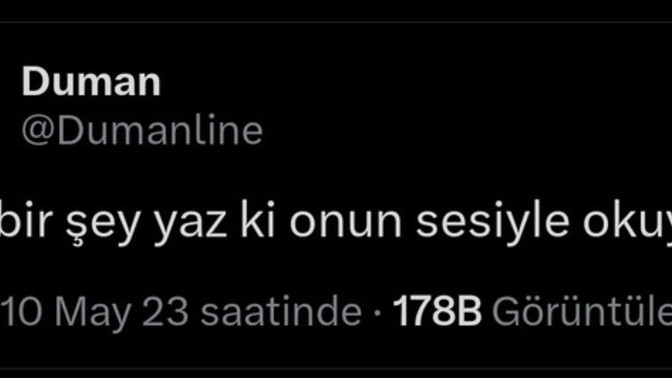 Sahibinin sesiyle okuyabileceğimiz herhangi bir şey yazabilir misiniz?