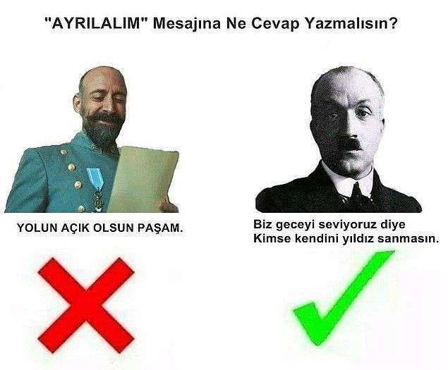 Sevgilinden gelen ayrılık mesajına ne cevap verirsin?