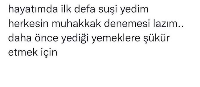 Yemem dediğiniz yemek var mı?