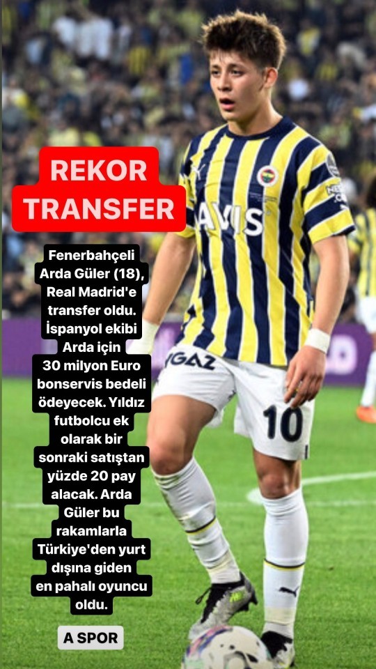 Arda Güler Real Madride transfer oldu, ne düşünüyorsunuz?