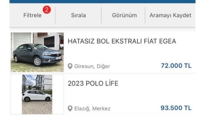 2. el araç fiyatları, sıfır fiyatları geçemez yasağı sonrası, simülasyonda bulunan çare: “Sıfır atmak” ne düşünüyorsunuz?