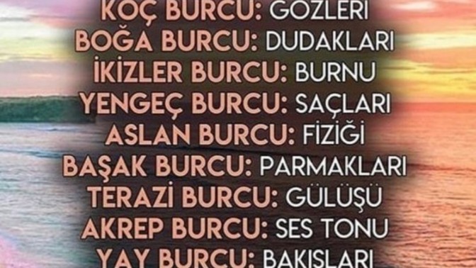 Seni çekici yapan fiziksel özelliğin nedir?