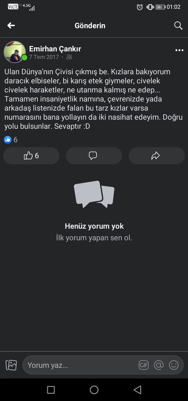Çevrenizde açık giyinen kızlar var mı?