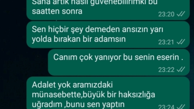 Beni terk eden sevgilime yazdığım mesajlar nasıl arkadaşlar?