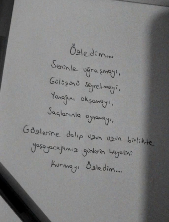 Sevgi neydi.. özlem neydi?
