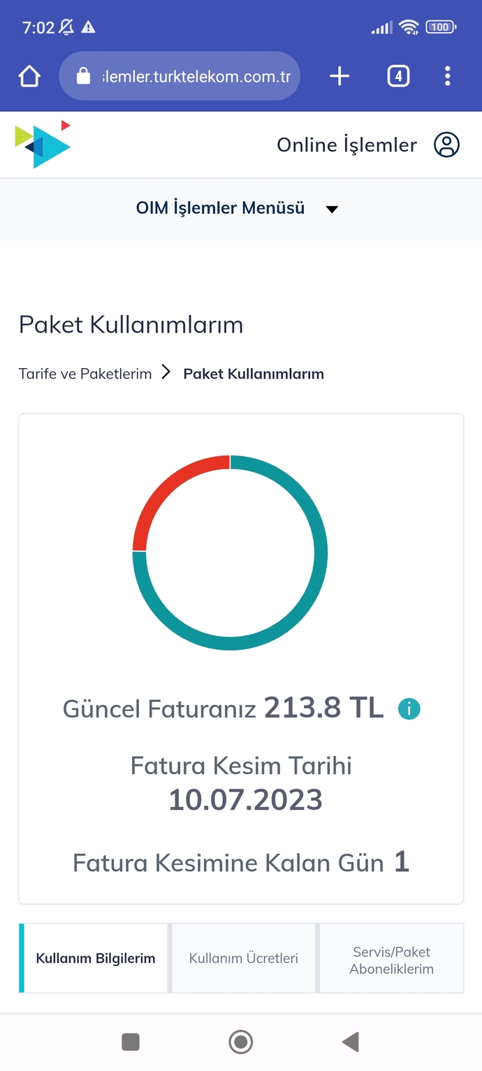 Normalde 91 TL gelen faturam bu ay 213 TL geldi. Babama nasıl bir bahane sunacağım?