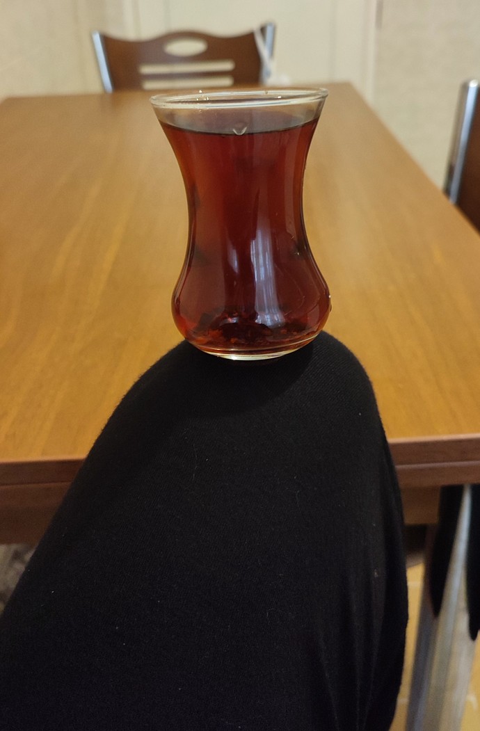 Çay içerek 😀