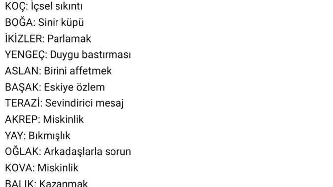 Burcunuza göre bugünün gündemi nedir?