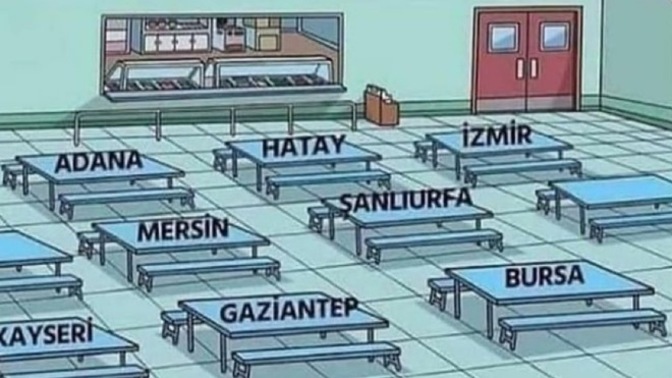 Diyelim ki çok acıktın, hangi şehrin masasına oturursun?