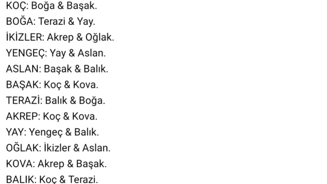 Hangi burçlar sizi üzer?