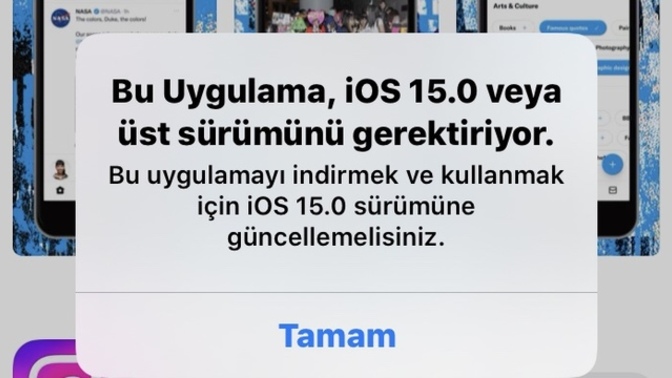 İPhone 6s uygulama indirmek için iOS 15.0 sürümü istiyor, bunun çözümü var mı?