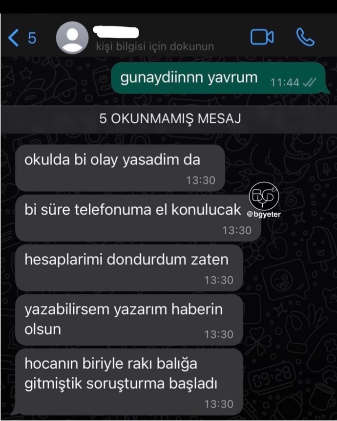 Sevgiliniz bir müddet telefonum kapalı olacak ulaşamazsan merak etme dese ne düşünürsünüz?