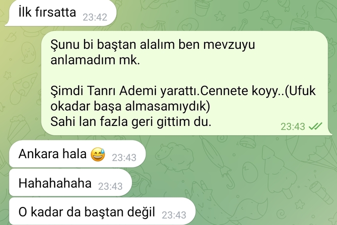 Flörtle en komik yazışmanız neydi? 