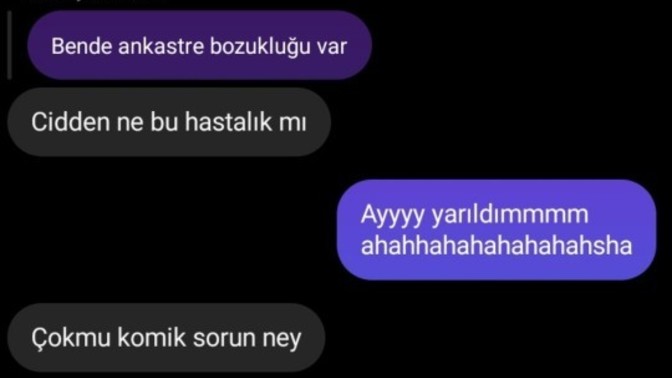 Flörtle en komik yazışmanız neydi? 