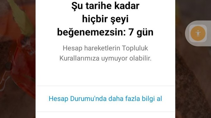 İnstagramımda hata var ne yapmam gerekli?