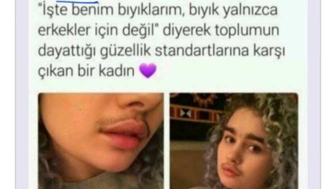 Bıyık bırakan feminist kadınlar toplumun güzellik algısına ters midir?