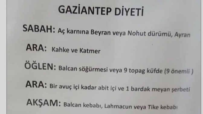 Diyet listem nasıl, bu listeyle ayda kaç kilo veririm 😂?