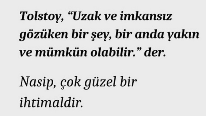 Sence Tolstoy haklı olabilir mi😃?