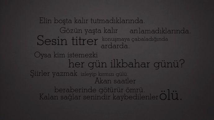 Geceye Bir Şarkı Sözü Bırakır Mısınız?