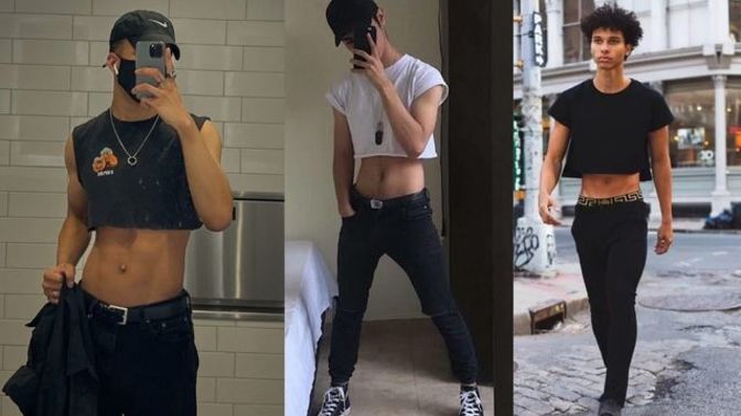 Erkeğe crop giyim yakışıyor mu?