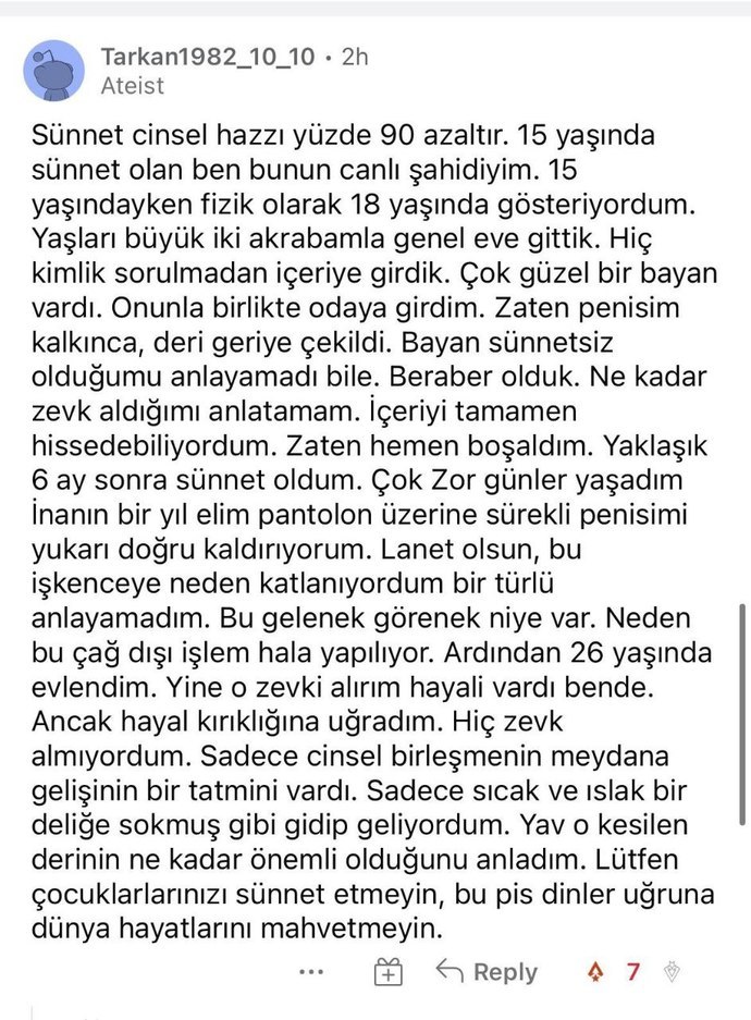 Sünnet olmak his kaybı mıdır?