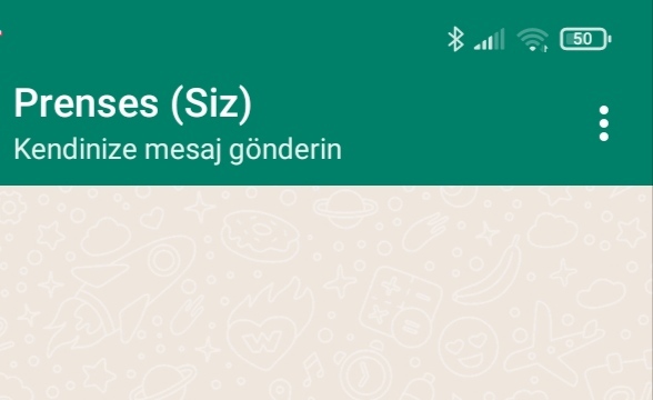 Whatsapp'da kendinize mesaj attınız mı hiç?
